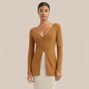 Modern‎ Citizen mustard yellow ribbed sweater size xl